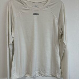 NOBULL Women's White Long Sleeve Top